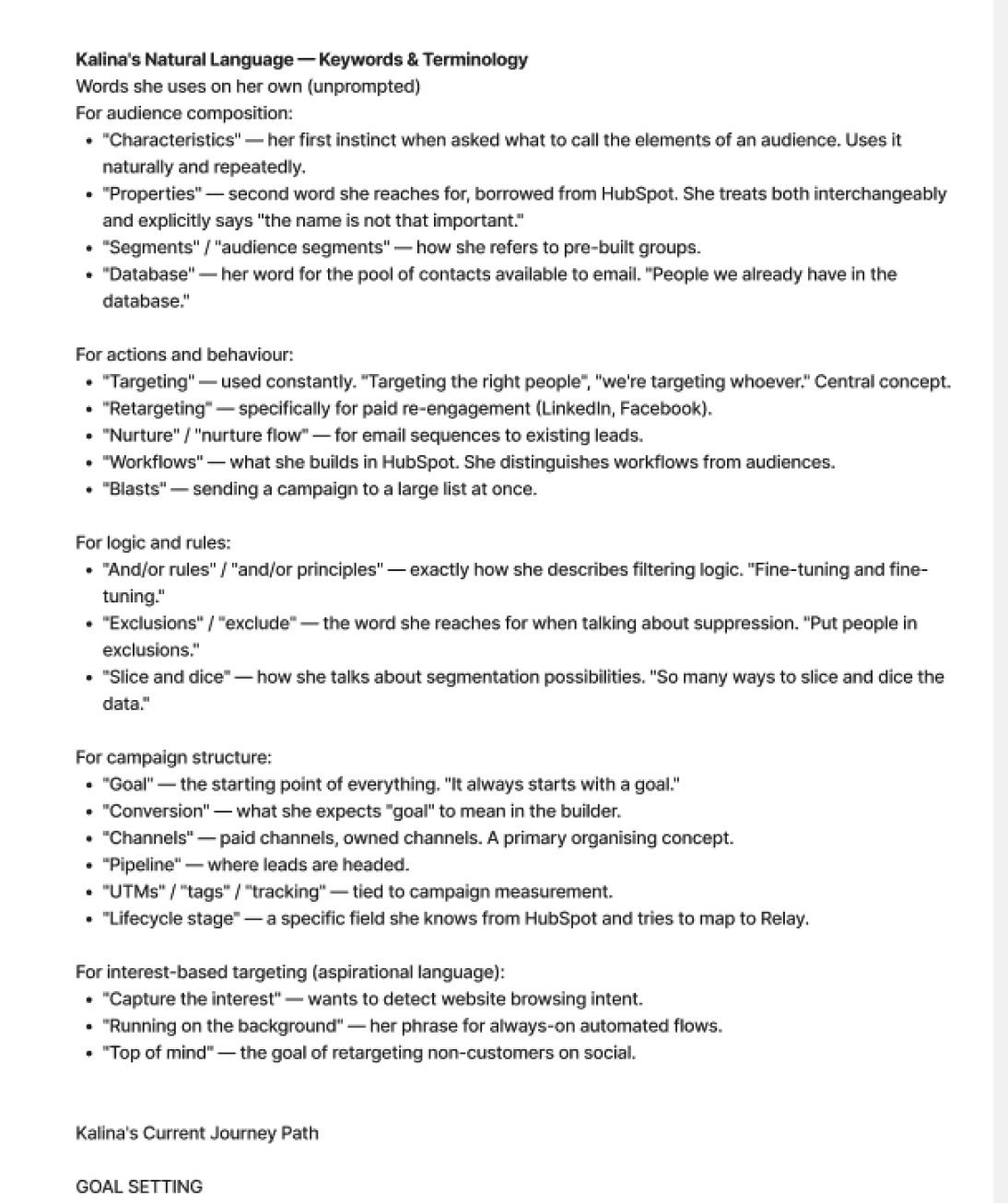 A research interview transcript summarising orchestration pain points.